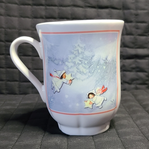 Hallmark Christmas Holiday Angels Mug Retro - Picture 2 of 10